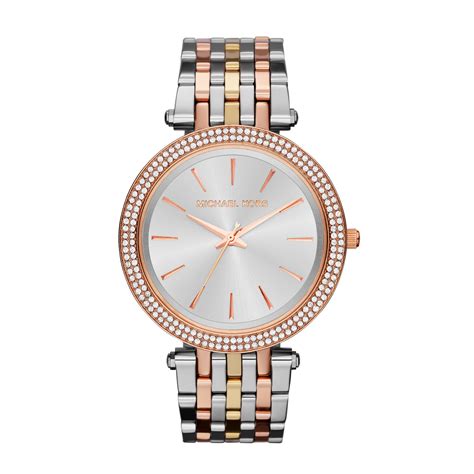 michael kors damenuhr gold silber 8176|michael kors rose gold watch.